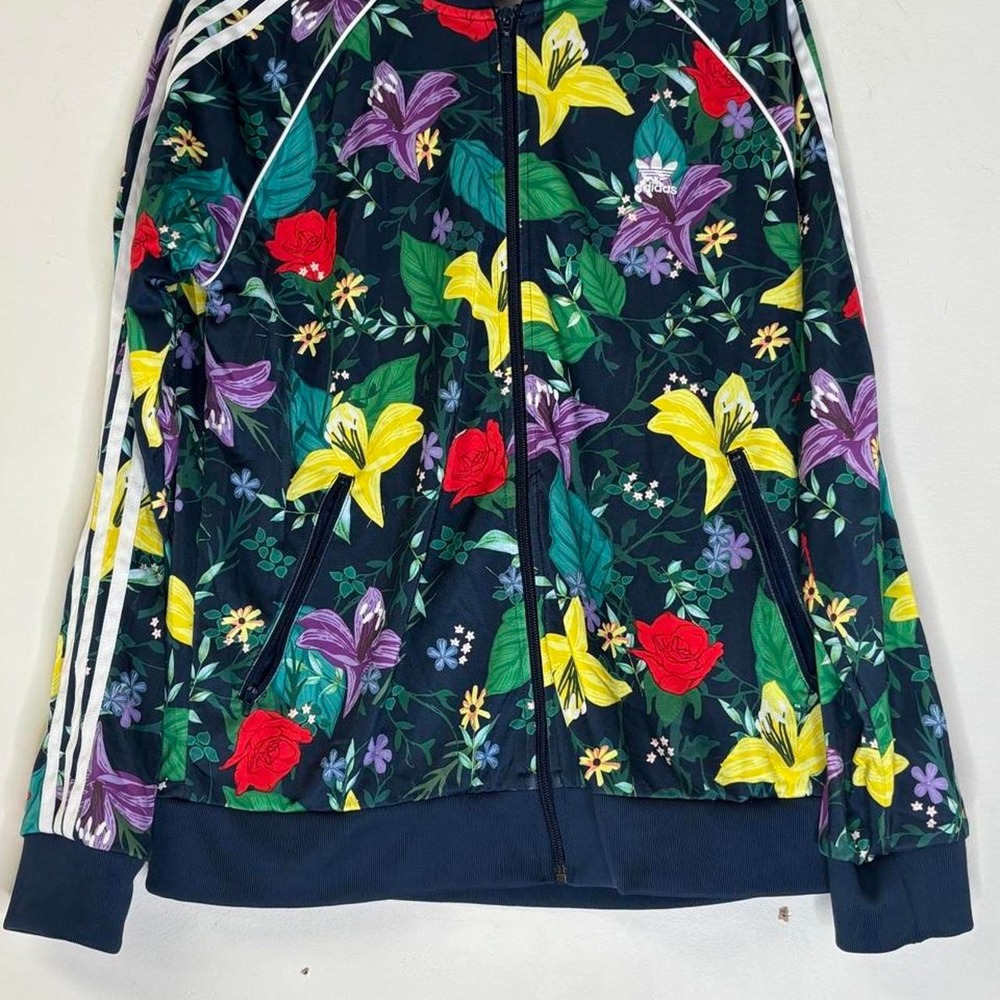 Adidas Originals Blossom of Life Floral SST Track Jacket womens L - Picture 2 of 7
